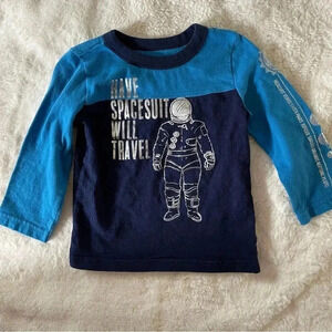 Cat &‎ Jack 2T long sleeve space Astronaut shirt​